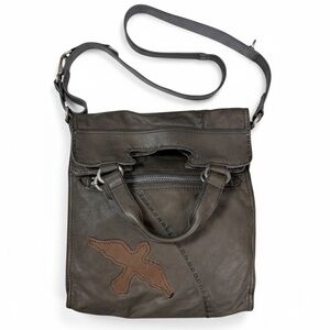 Lucky Brand Abbey Road Fold-over Crossbody Satchel Bag